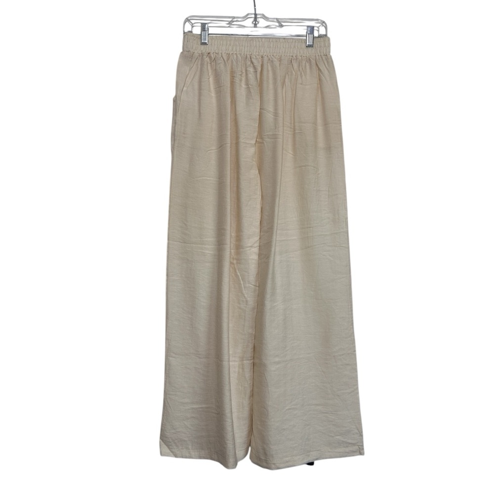 Women's Cream Wide-Leg Pants & Vest Set - Picture 12 of 14
